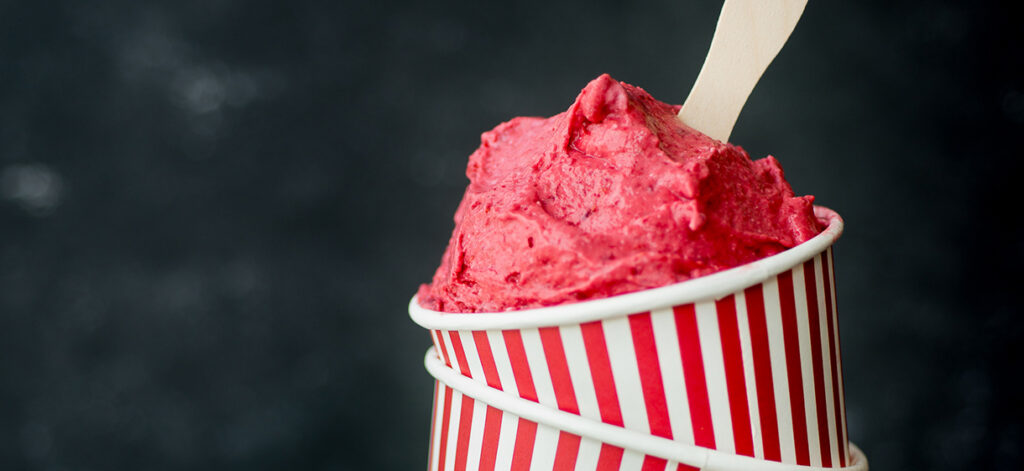 Fraîcheur framboises – lait de coco