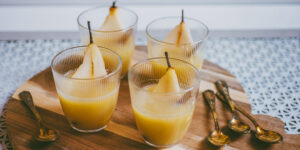 Boisson chaude poire & gingembre
