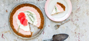 Tarte au speculoos, pamplemousse et coco