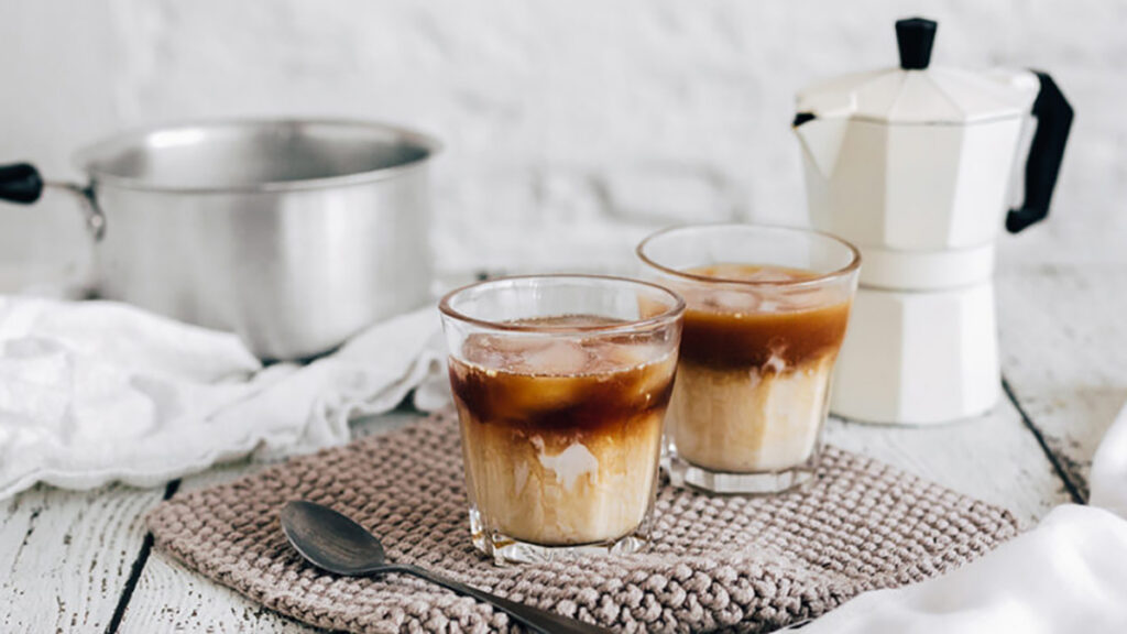 Café glacé coco-vanille
