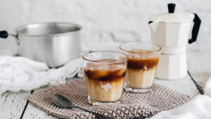 Café glacé coco-vanille