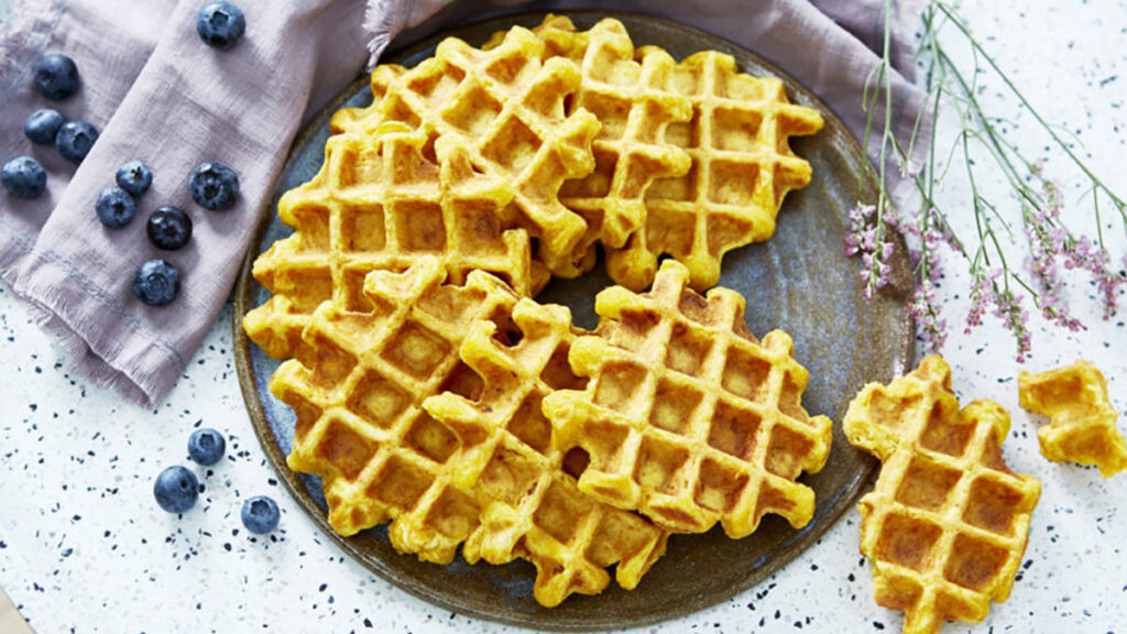 Gaufres sucrées aux carottes