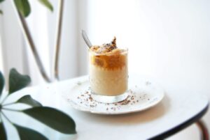 Dalgona coffee sans sucre