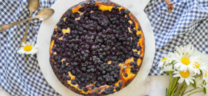 Cheesecake aux myrtilles