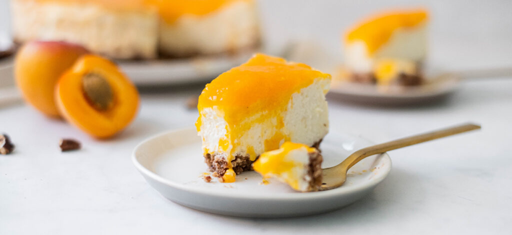 Cheesecake vegan aux abricots